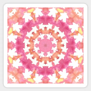 Pink Summer Tie Dye Meeples Again Sticker